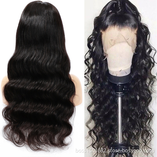 First Beauty wholesale transparent lace front wig human hair virgin brazilian hair hd lace wig 180% density for women